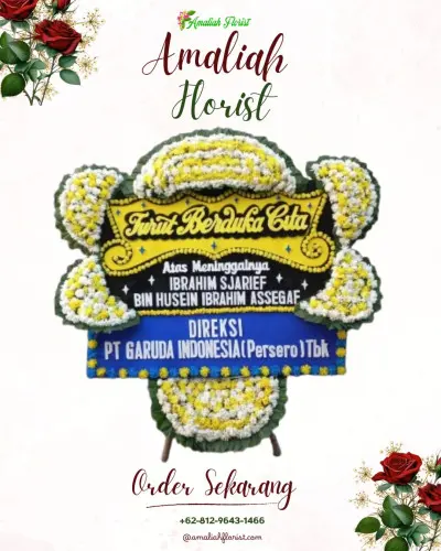 Papan Bunga Duka di Kepanjenlor